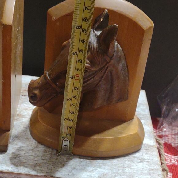 👍   MCM Wood Horse Book Ends  C2 - Picture 4 of 6